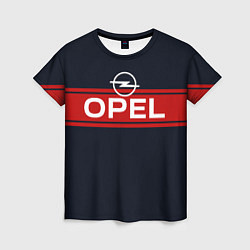 Футболка женская Opel blue theme, цвет: 3D-принт