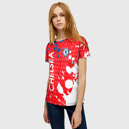 Женская футболка Chelsea Краска / 3D-принт – фото 3