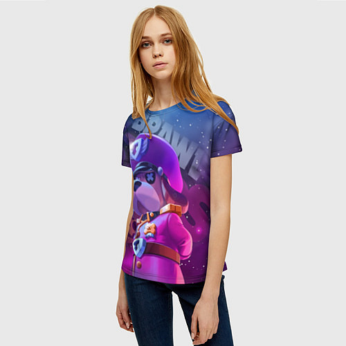 Женская футболка Галактический генерал Гавс Brawl Stars / 3D-принт – фото 3