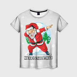 Женская футболка Dab Santa Merry Christmas