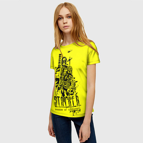 Женская футболка STALKER Тень Чернобыля Альтернатива / 3D-принт – фото 3
