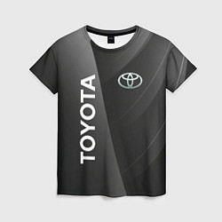Футболка женская Toyota - серая абстракция, цвет: 3D-принт