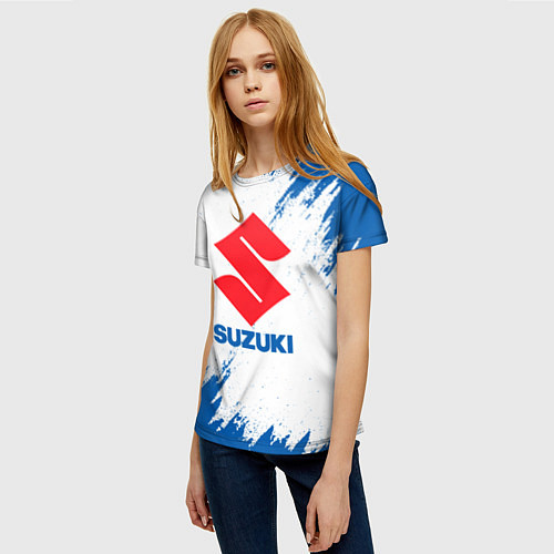 Женская футболка Suzuki - texture / 3D-принт – фото 3