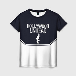 Футболка женская Hollywood Undead краска, цвет: 3D-принт