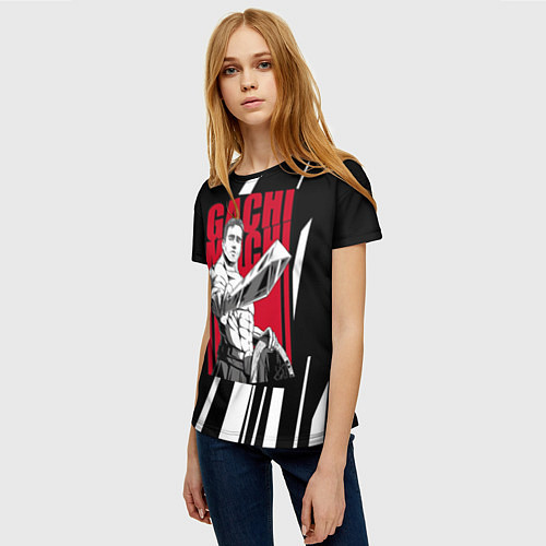 Женская футболка Guchi-muchi Billy Herrington / 3D-принт – фото 3