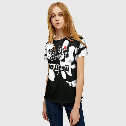 Женская футболка Jiu-jitsu Джиу-джитсу / 3D-принт – фото 3