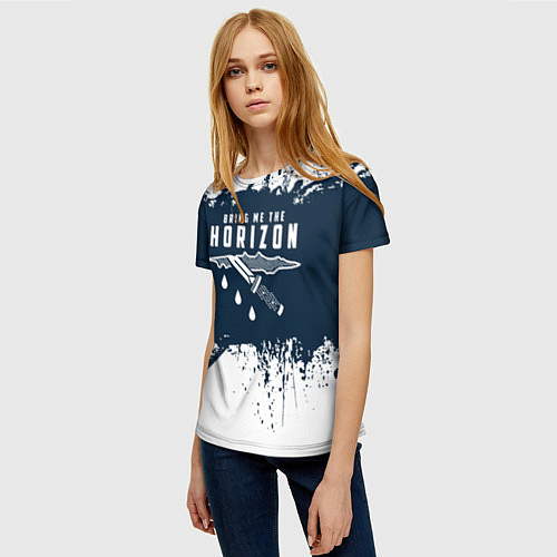 Женская футболка Bring Me the Horizon рана / 3D-принт – фото 3