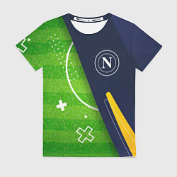 Футболка женская Napoli football field, цвет: 3D-принт