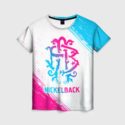Футболка женская Nickelback neon gradient style, цвет: 3D-принт