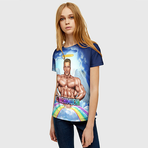 Женская футболка Гачимучи мем / 3D-принт – фото 3