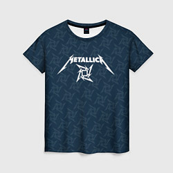 Футболка женская Metallica - паттерн, цвет: 3D-принт