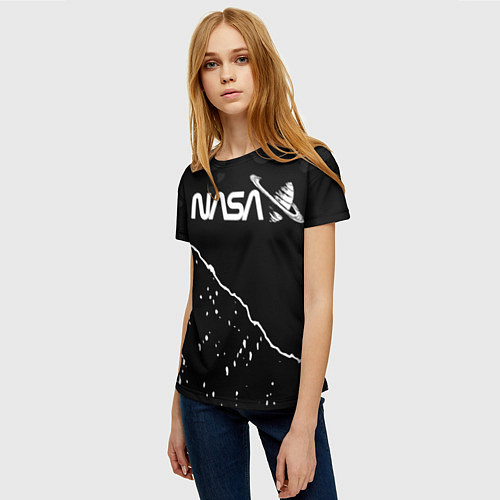 Женская футболка Nasa - кометы / 3D-принт – фото 3