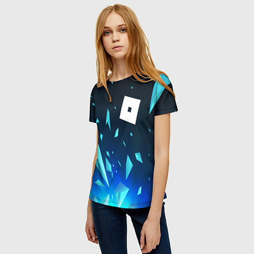 Женская футболка Roblox взрыв частиц / 3D-принт – фото 3