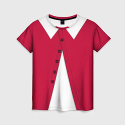 Футболка женская Новогодний костюм Буратино Красная курточка, цвет: 3D-принт