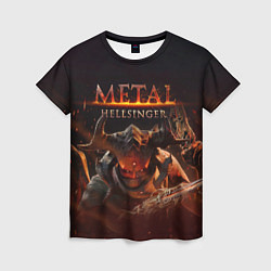 Футболка женская Полудемон Metal Hellsinger, цвет: 3D-принт