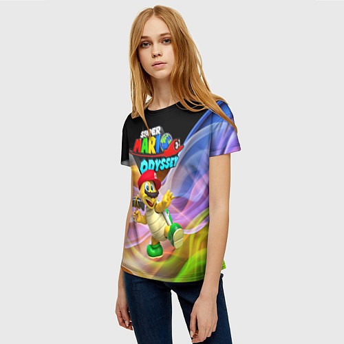 Женская футболка Super Mario Odyssey - Hero turtle Koopa Troopa / 3D-принт – фото 3