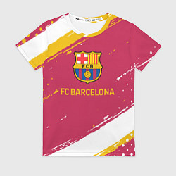Футболка женская Barcelona Краска, цвет: 3D-принт