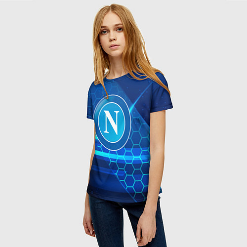 Женская футболка Napoli Абстракция / 3D-принт – фото 3
