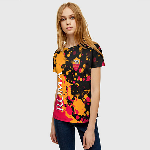 Женская футболка Roma Краска / 3D-принт – фото 3