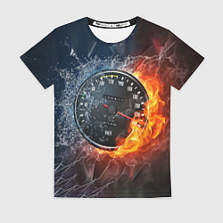 Футболка женская Need for Speed - спидометр, цвет: 3D-принт