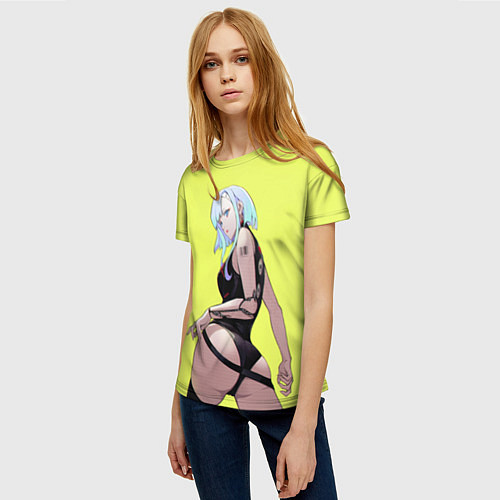 Женская футболка Красотка Люси арт / 3D-принт – фото 3