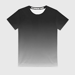 Женская футболка Серый градиент