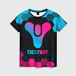 Футболка женская Destiny - neon gradient, цвет: 3D-принт