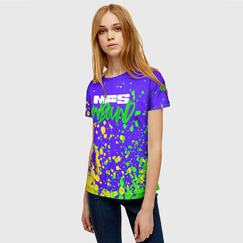 Женская футболка NFS Unbound Брызги краски / 3D-принт – фото 3