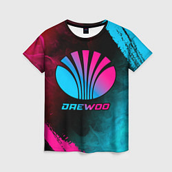 Футболка женская Daewoo - neon gradient, цвет: 3D-принт