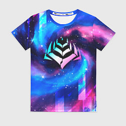 Футболка женская Warframe неоновый космос, цвет: 3D-принт