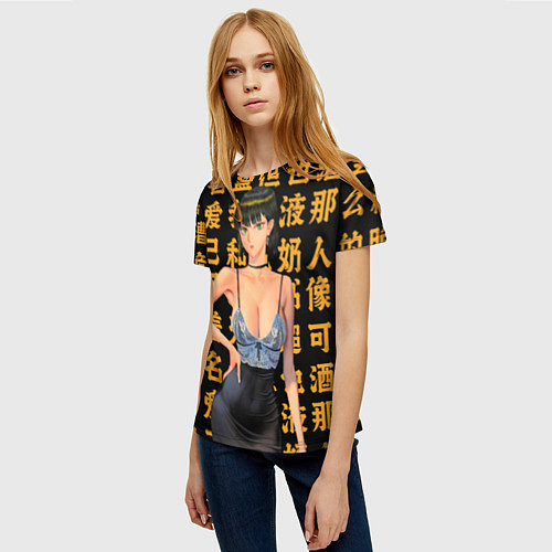 Женская футболка Фубуки - Ван пач мен / 3D-принт – фото 3