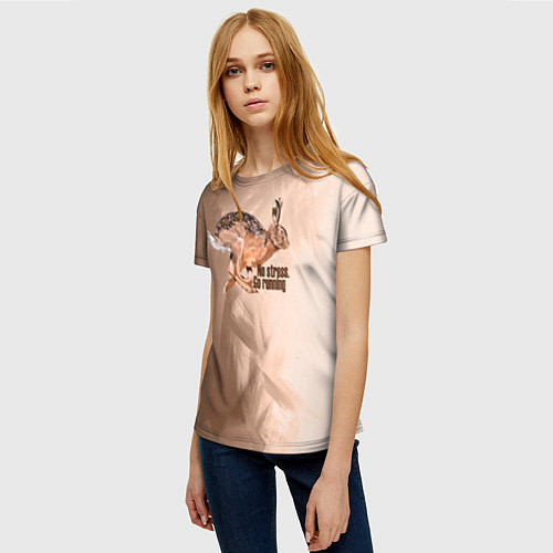 Женская футболка No stress / 3D-принт – фото 3