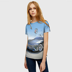 Футболка женская Buick concept в пустыне, цвет: 3D-принт — фото 2