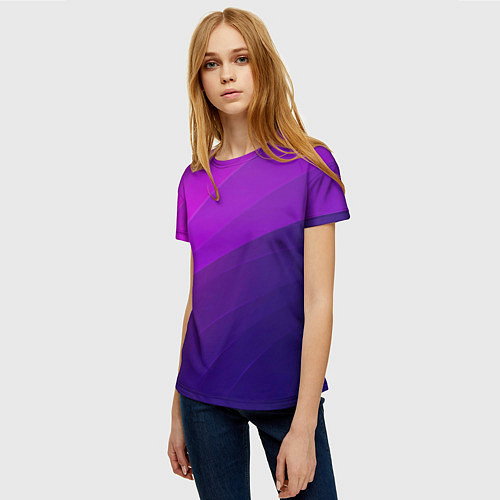 Женская футболка Утрафиолет / 3D-принт – фото 3