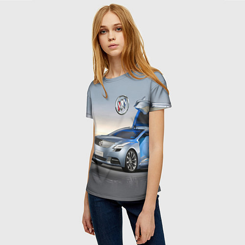 Женская футболка Buick Riviera - Concept - Nature / 3D-принт – фото 3