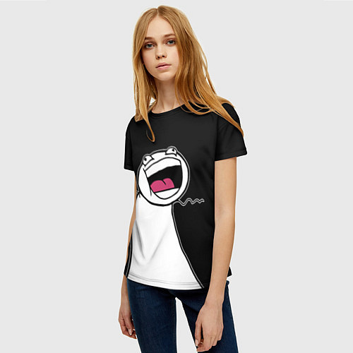 Женская футболка Йолло - Мемные стикеры / 3D-принт – фото 3