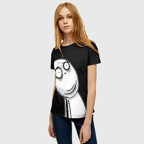Женская футболка Мемные стикеры - Отчаяние / 3D-принт – фото 3