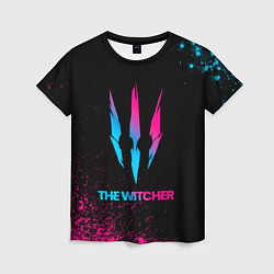 Футболка женская The Witcher - neon gradient, цвет: 3D-принт