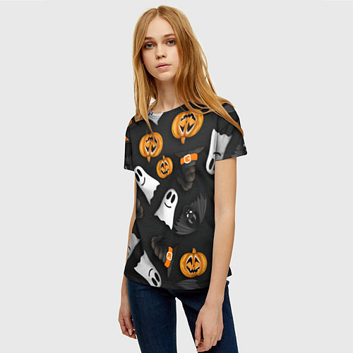 Женская футболка Halloween 31 окт / 3D-принт – фото 3