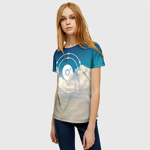 Женская футболка Oxygen - Thousand Foot Krutch / 3D-принт – фото 3