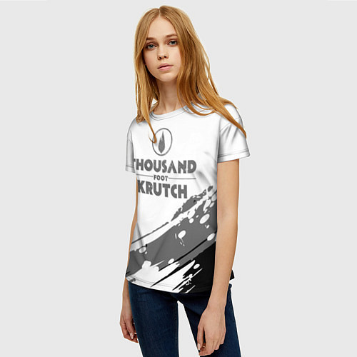 Женская футболка Thousand Foot Krutch логотип / 3D-принт – фото 3