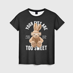 Футболка женская Rabbit too sweet, цвет: 3D-принт