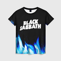 Футболка женская Black Sabbath blue fire, цвет: 3D-принт