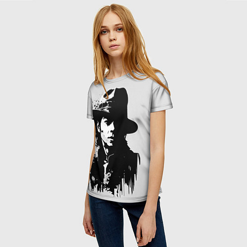 Женская футболка Майкл Джексон - рисунок / 3D-принт – фото 3