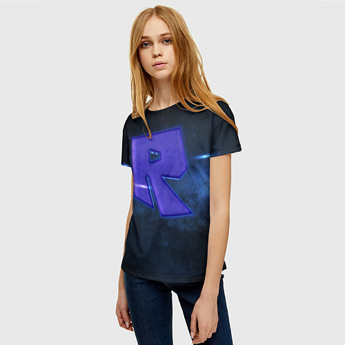 Женская футболка Roblox space / 3D-принт – фото 3