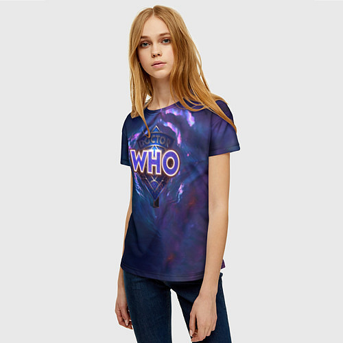Женская футболка Новый Доктор Кто / 3D-принт – фото 3