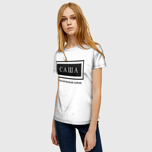 Женская футболка Саша: ограниченная серия / 3D-принт – фото 3