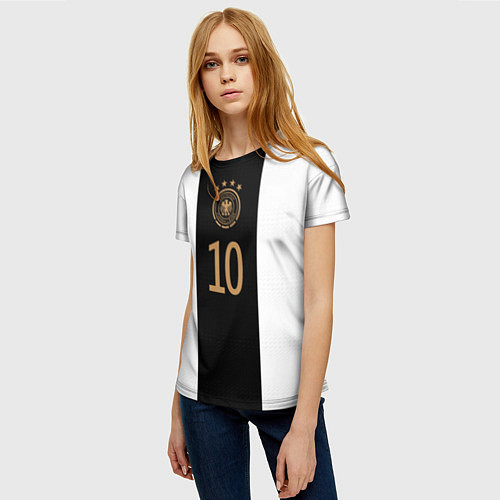 Женская футболка Гнабри Сборная Германии ЧМ 2022 / 3D-принт – фото 3