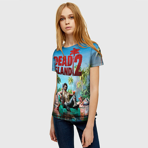 Женская футболка Dead island two / 3D-принт – фото 3