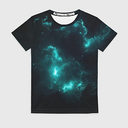 Футболка женская Сияющая галактика, цвет: 3D-принт